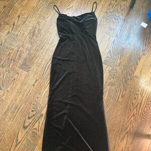 REVELRY BLACK VELVET PROM/WEDDING/BRIDESMAID/COCKTAIL DRESS SIZE 2